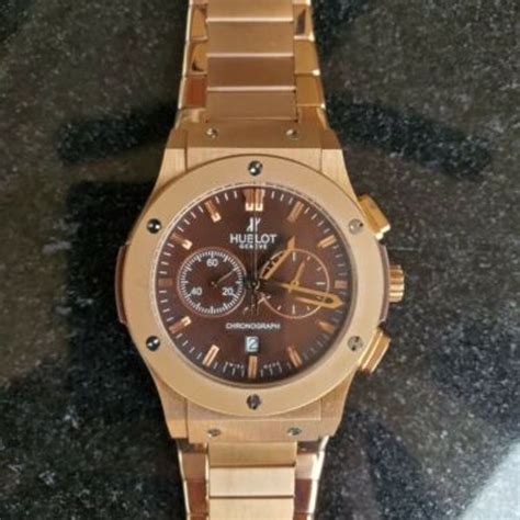 hublot big bang rose gold red blue striped|Hublot 582888 big bang.